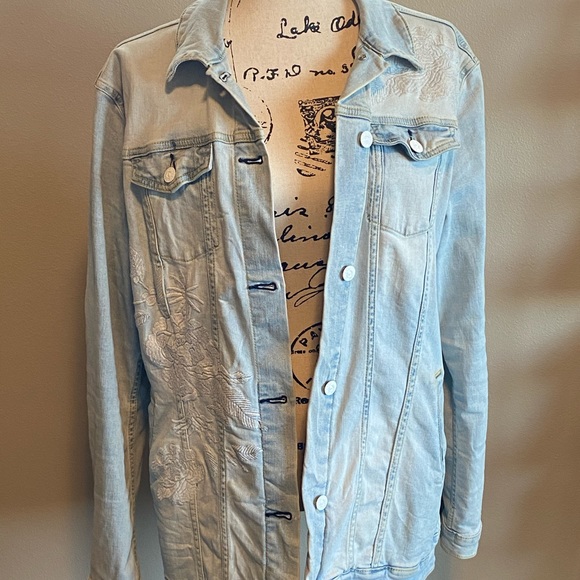 LuLaRoe Jaxon Jean Jacket - Picture 1 of 6